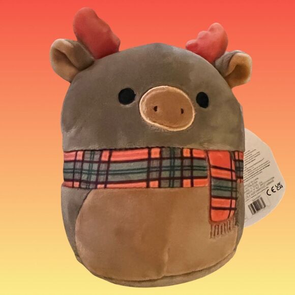 NWT Squishmallows Patterson The Moose with Scarf Plush Stuffed Animal 3.5” - Picture 4 of 4